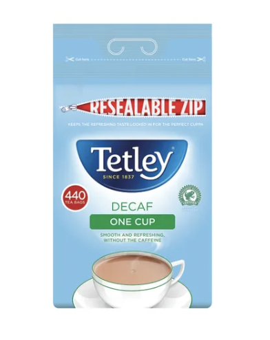 Tetley One Cup Decaf Tea, Pack of 440 Tea Bags