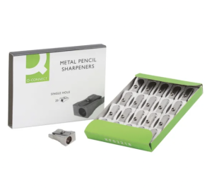 Q-Connect Metal Pencil Sharpener (Pack of 20)