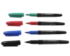 Q-Connect Permanent Marker Bullet Tip Fine Assorted (Pack of 10)