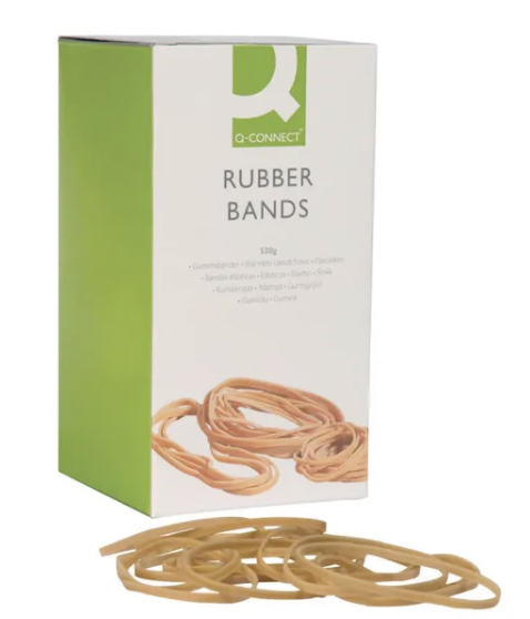 Q-Connect Rubber Bands Assorted Sizes 100g