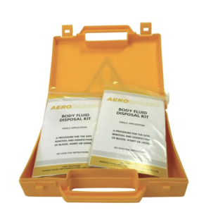 Body Fluid Spillage Kit for Safe Disposal Yellow Case