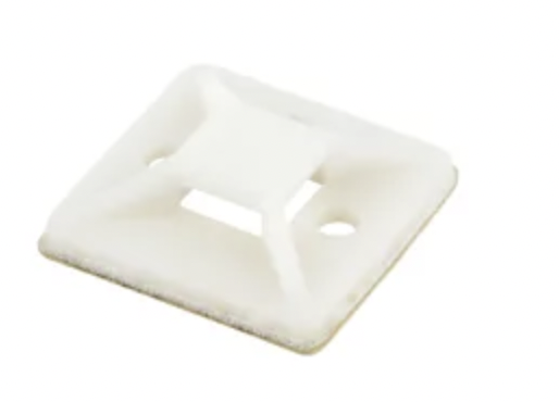 Cable Tie Adhesive Base 19mm x 19mm pk100