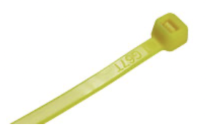 Cable Tie 200mm x 4.8mm Yellow pk100