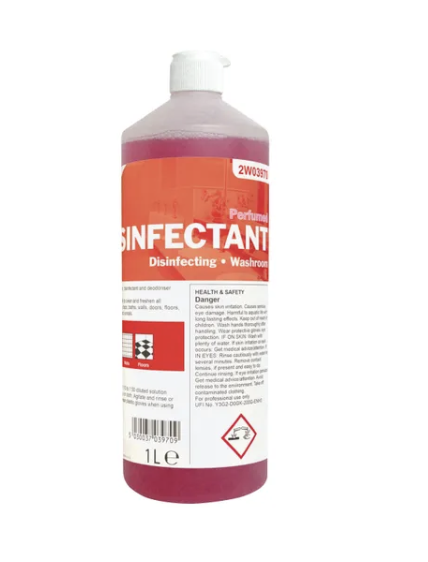 2Work Disinfectant and Washroom Cleaner Perfumed 1 Litre