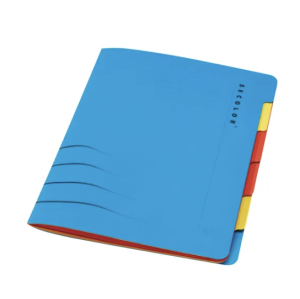 Jalema Secolor Sixtab 6- Part File A4 Blue (Pack of 5)