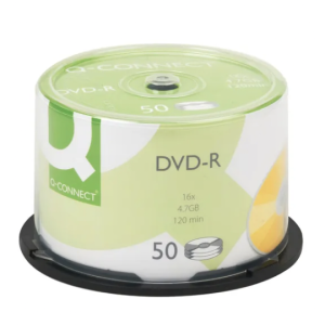 Q-Connect DVD-R 4.7GB Cake Box (50 Pack)