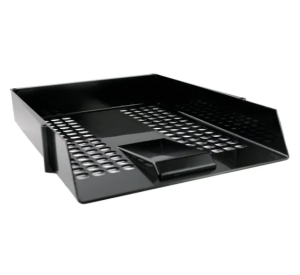 Q-Connect Letter Tray Black