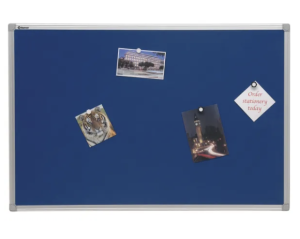 900x600mm Blue Felt Noticeboard
