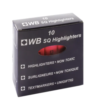 Pink Hi-Glo Highlighter (Pack of 10)