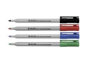 Ikon OHP Pen Non-Permanent Fine Point Assorted (Pack of 4) 7421WLT4