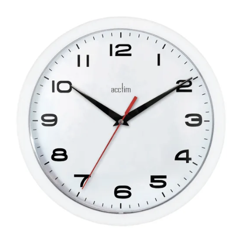 Acctim Aylesbury Wall Clock White