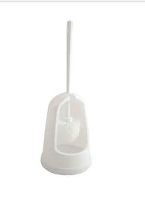 Plastic Toilet Brush Set White (1)