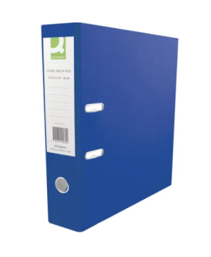 Q-Connect 70mm Lever Arch File Polypropylene A4 Blue (Pack of 10)