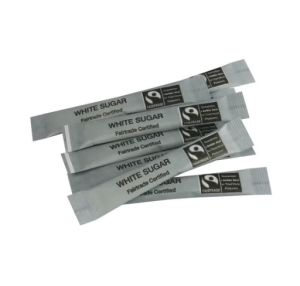 Fairtrade White Sugar Sticks (Pack of 1000)