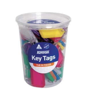 Kevron Standard Key Tags Assorted (Pack of 50)