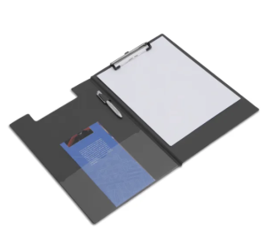 Rapesco Foldover Clipboard Foolscap Black A4