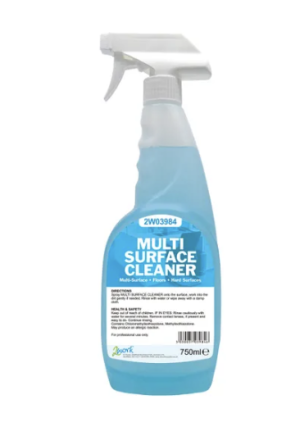 2Work Multi Surface Trigger Spray 750ml (Pack of 6)