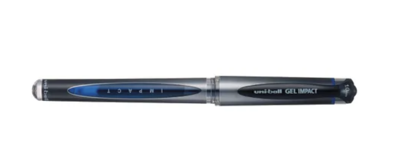 Uni-Ball Gel Impact Rollerball Pen 1.0mm Blue (Pack of 12)