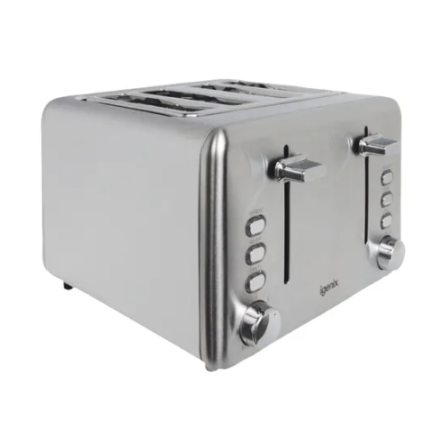 Igenix Toaster 4-Slice (Stainless steel finish with varying heat settings)