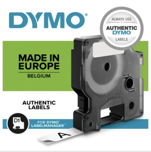 Dymo 40918 D1 LabelMaker Tape 9mm x 7m Black on Yellow S0720730