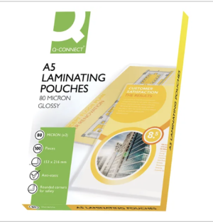 Q-Connect A5 Laminating Pouch 160 Micron (Pack of 100)