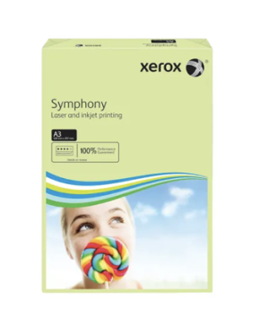 Xerox Copier A3 Symphony Tinted 80gsm Pastel Green (500 Sheets)