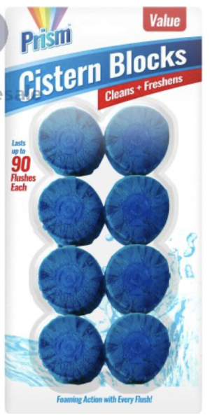 Blue Cistern Flush Block 2 x 8pk