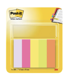 Post-it Page Markers Assorted (500 Pack) 670-5