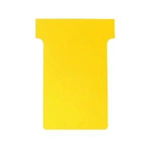 Nobo T-Card Size 2 48 x 85mm Yellow (100 Pack) 2002004