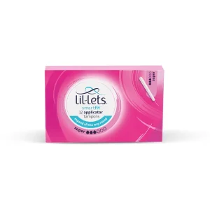 Lil-Lets Cardboard Applicator Tampons Super x12 (Pack of 24) 91CBAPP3
