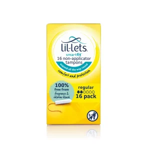 Lil-Lets Non-Applicator Tampons Regular x16 (Pack of 6) 8210478P