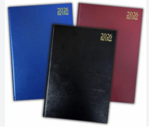 5 Star Desk Diary 2 Day Per Page A5  2026 KFA52